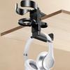 Compactly 2 In 1 Desk Cup Holder Clip Headphone Organizers For Drink Containers And Headphones NonSlip Base Universal Fit