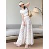 Summer Floral Palazzo Pants Women High Waist Loose Print Wide Leg Trousers Drapery Comfortable