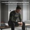 Maglia a Compressione Imbottita Elasticizzata in 4 Direzioni ad Alta Elasticità con Imbottiture