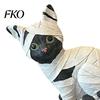 Horror-themed Decor Mummy Black Cat Resin Figurine, Halloween Kitten Statue with Big Eyes & Wrapped Bandages, Sculpture Cute Desk Shelf Ornament