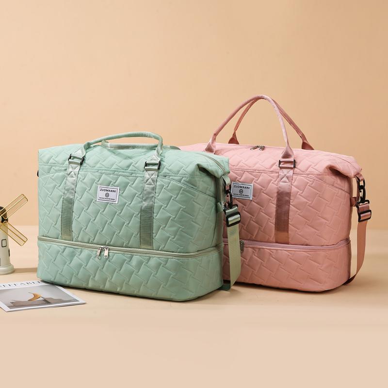 Large Capacity Travel Bag Women's Short-distance Outgoing Luggage Bag Storage Bag Dry And Wet Separate Sports Fitness Handbag
