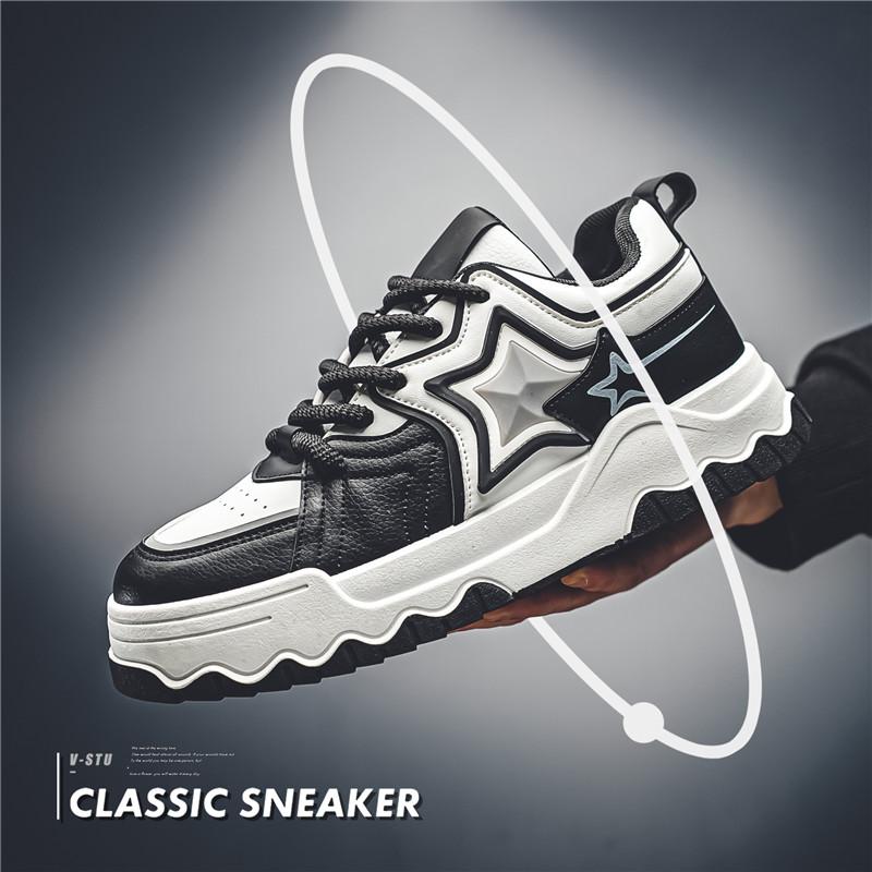 Casual Star Skateboardskor Herr Mode Platåskor Herr Skatersneakers Trendiga Sportskor