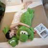 Soft Green Pink Dinosaur Animal Stuffed Plush Toy Doll Cute Crocodile Gift Girl Dolls Sleep Pillow Soft Room Decor Toy for Kid
