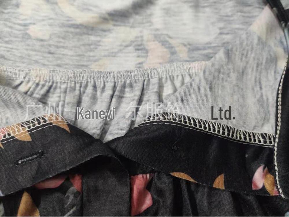 Women Summer Casual Floral Print Short Sleeve Henry Shirt