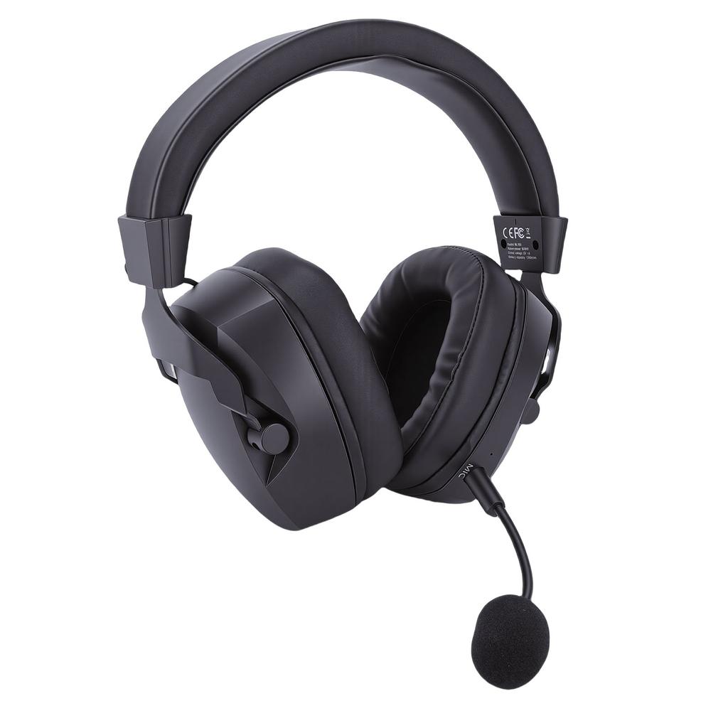 Wireless Gaming Headset Fit for Switch PC 2.4GHz Bluetooth 5.4 Headphones with Noise Canceling RGB Light 7.1 Surround