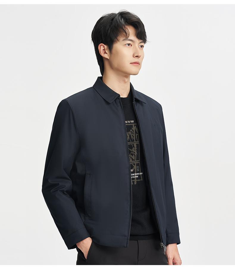 Office style casual collared cotton jacket 22246M0221