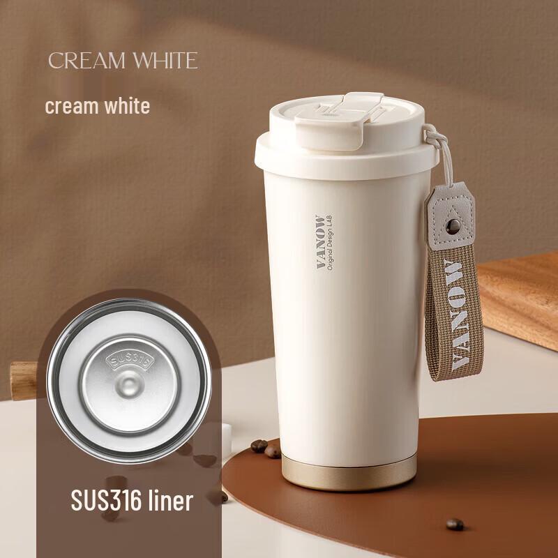 

Vanow 316 Stainless Steel Insulated Dual-Drink Travel Coffee Mug