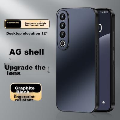 Meizu 20 Pro Phone Case, 20 Pro AG Frosted Lens Full Protection, Real Machine Solid Color Simple Anti-Fingerprint,n, Outer, Graphite Black