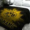 1PC Borussia Custom Name Patterned Flannel Blanket Suitable For All Seasons for Home Decor Warmth and Comfort Gifts Holiday Present