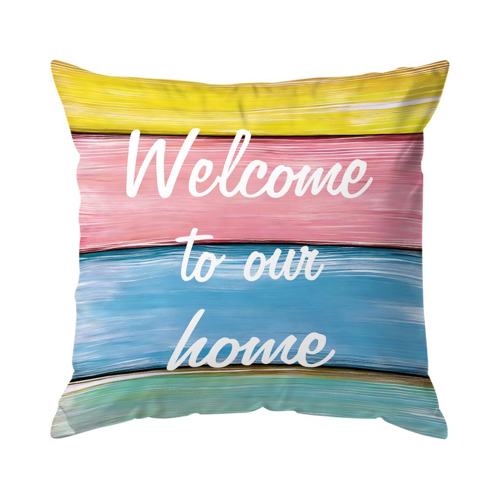 Spring Flowers Cushions Pillowcase Polyester Cushion Cover Throw Pillow Pillowcover Home Car Sofa Decor