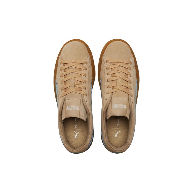Puma Maison Kitsune X Suede Crepe Travertine Chambray Blue Unisex Sneakers Brown 381270-01