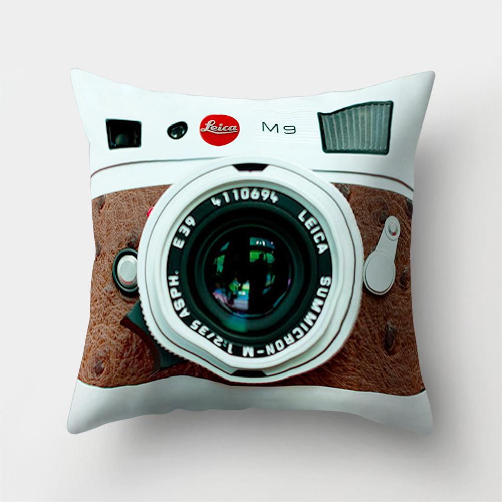 Polyester Creative Home Camera Pillow Case Car Cushion Office Pillow