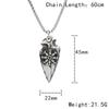Stainless Steel Fashion Simple Viking Valknut Vegvisir Pendant Vintage Nordic Odin Sword Gungnir Rune Necklace Jewelry