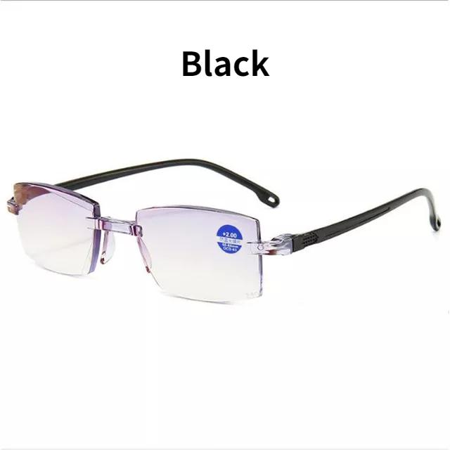 Reading Glasses Men Square Full Metal Frame Presbyopic Glasses Women Vintage Anti-Scratch Ultralight Eyewear Diopter 0 To +4.0