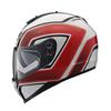 YAMAHA YF-9 Zenith Full-Face Motorcycle Helmet with Sun Visor, Sport Stripe, Red, Size L (58-59cm), 90791-1787L