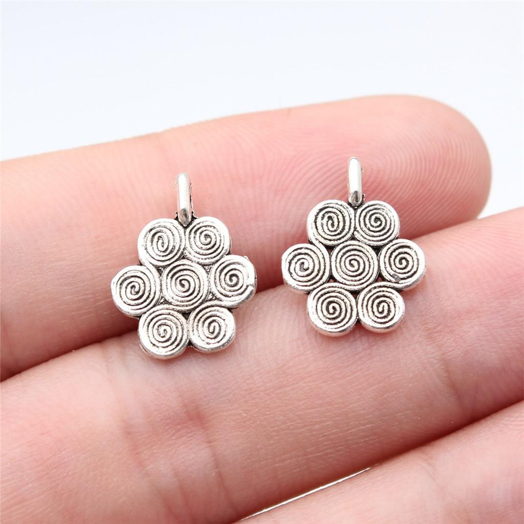 Berloques Pingentes Ondulados Gota de Água Espiral Materiais de Joalheria Infantil QC135