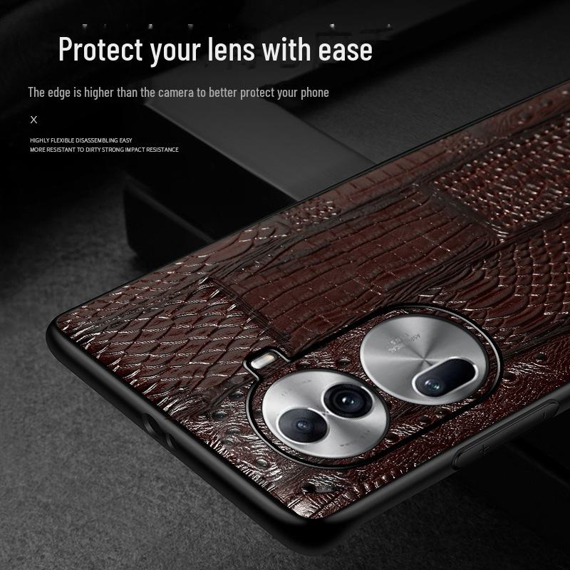 OPPO Reno7 & 7PRO Genuine Leather Cowhide Full Cover Case