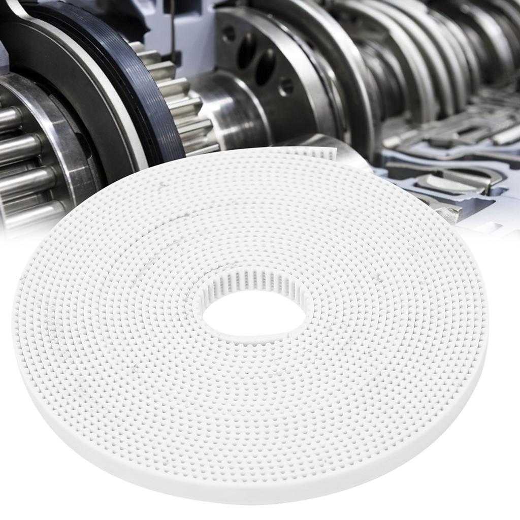 Synchronous Belt White NonSlip Timing Cogged Toothed Strip with Steel Core 2GT6mm(10 Meters )