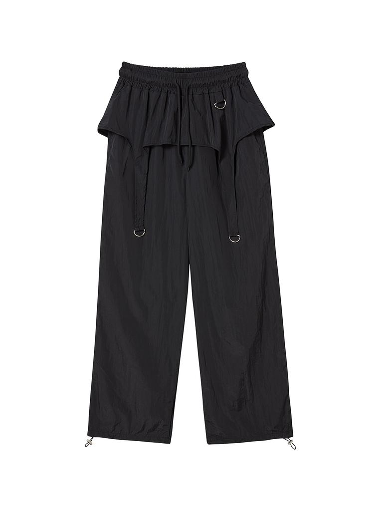 THE GREEN LAB Metal Embellished String Jogger Pants [Black]