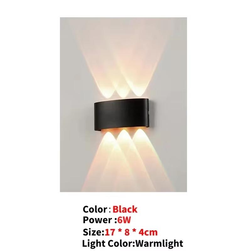 LED Wall Lamp AC110V-220V Outdoor Motion Sensor Light Waterproof Wall Light Porch Garden Living Room Street Stairs Lighting