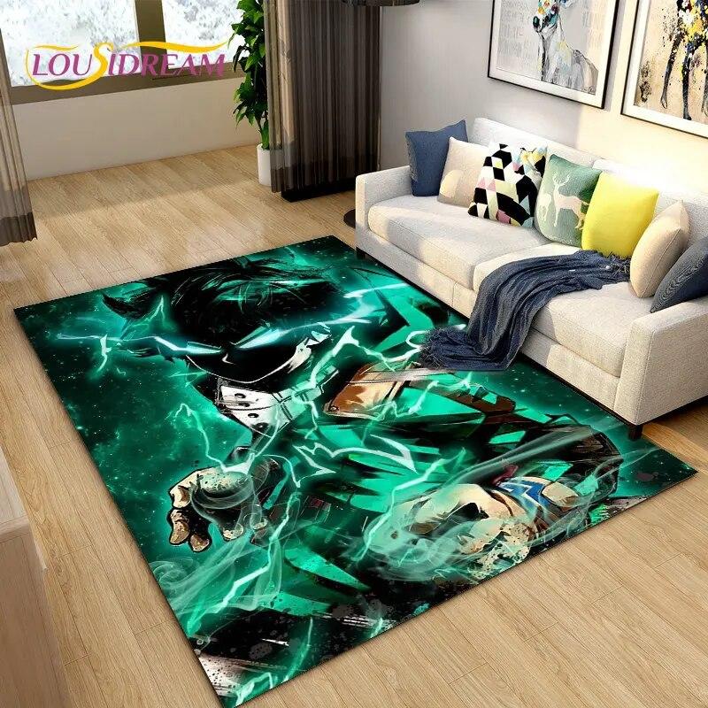 My Hero Academia, Japan Anime Area Rug,Carpets Rug for Living Room Bedroom Sofa Doormat Decoration,Kids Play Non-slip Floor Mat