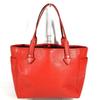 Loewe Logo Heritage Bag Tote Bag Shoulder Bag Leather Orange Red Based