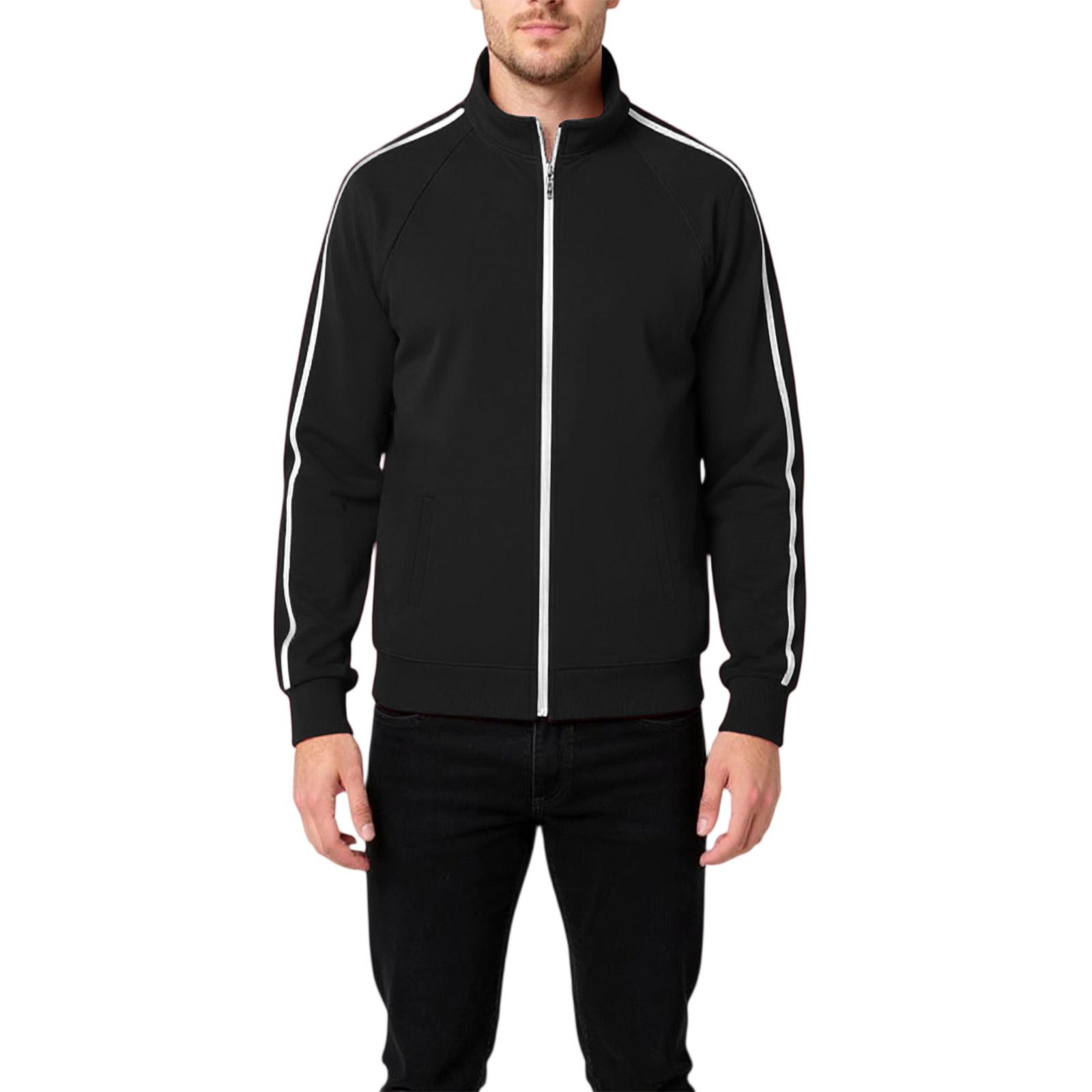 

Men s Standing Collar Leisure Versatile Sports Coat XXL чёрный