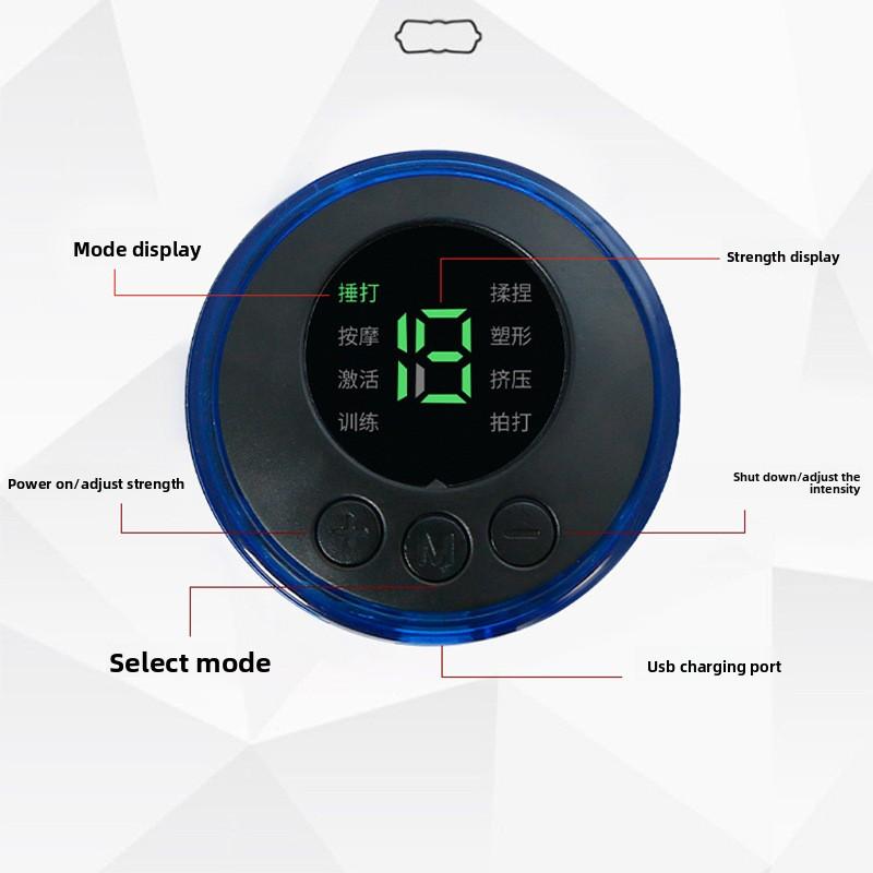 Intelligenter EMS Mini Massageaufkleber, Bequemes Schulter- und Nackenmassagegerät, Elektrisches Meridian-Impuls-Halswirbelsäulen-Massagegerät für den Haushalt