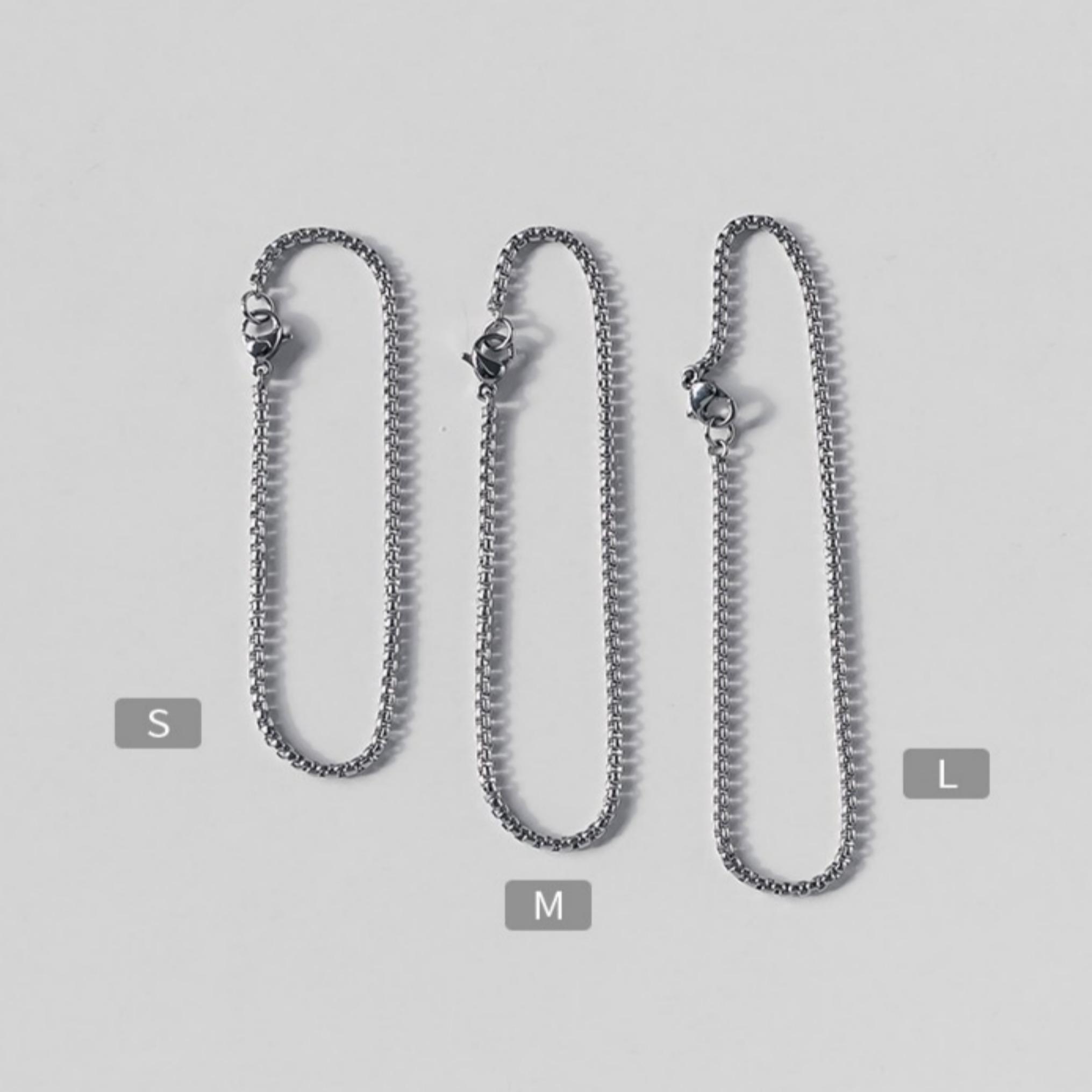 

Тонкий браслет-ланцюжок на щиколотку L