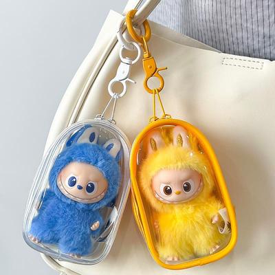Labubu 4.0 Vinyl Dustproof Heart Code Doll Stroller Bag & Protective Case