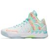 KT1 Pro Basketball Shoes Men's Mid Top White Blue Green Sneakers 112241117-3