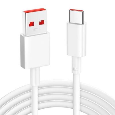 USB-C Cable 1M Fast Charging 6A for Xiaomi Redmi 9, 9T, 10C, Redmi 12, Redmi 13C 13 14 14C - White