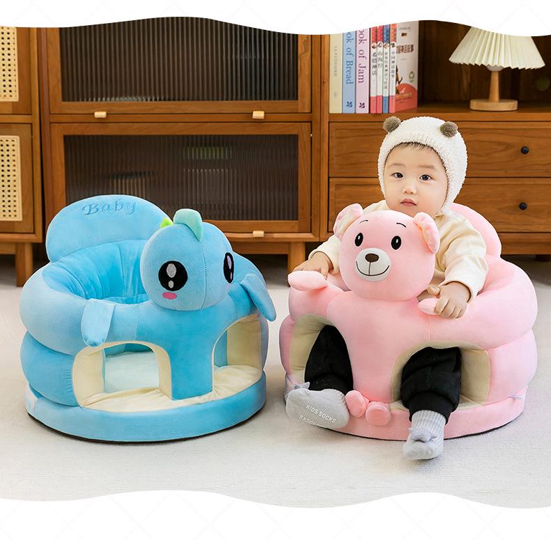 Sofá Bebê Anti-Queda: Assento de Treino Macio para 4-12 Meses