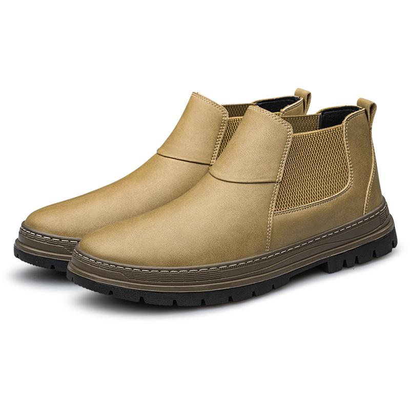 

Мужские деловые ботинки «Челси» в минималистичном стиле для джентльмена, для отдыха на природе, для прогулок, для офиса, для вечеринок. Лидер продаж -45 45 коричневый