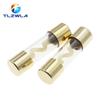 5PCS 10*38MM Gold Plated Glass AGU Fuse Fuses Pack Car Audio Amp Amplifier 10A 15A 20A 25A 30A 40A 50A 60A 70A 80A 100A Car Fuse Fuse Holders1