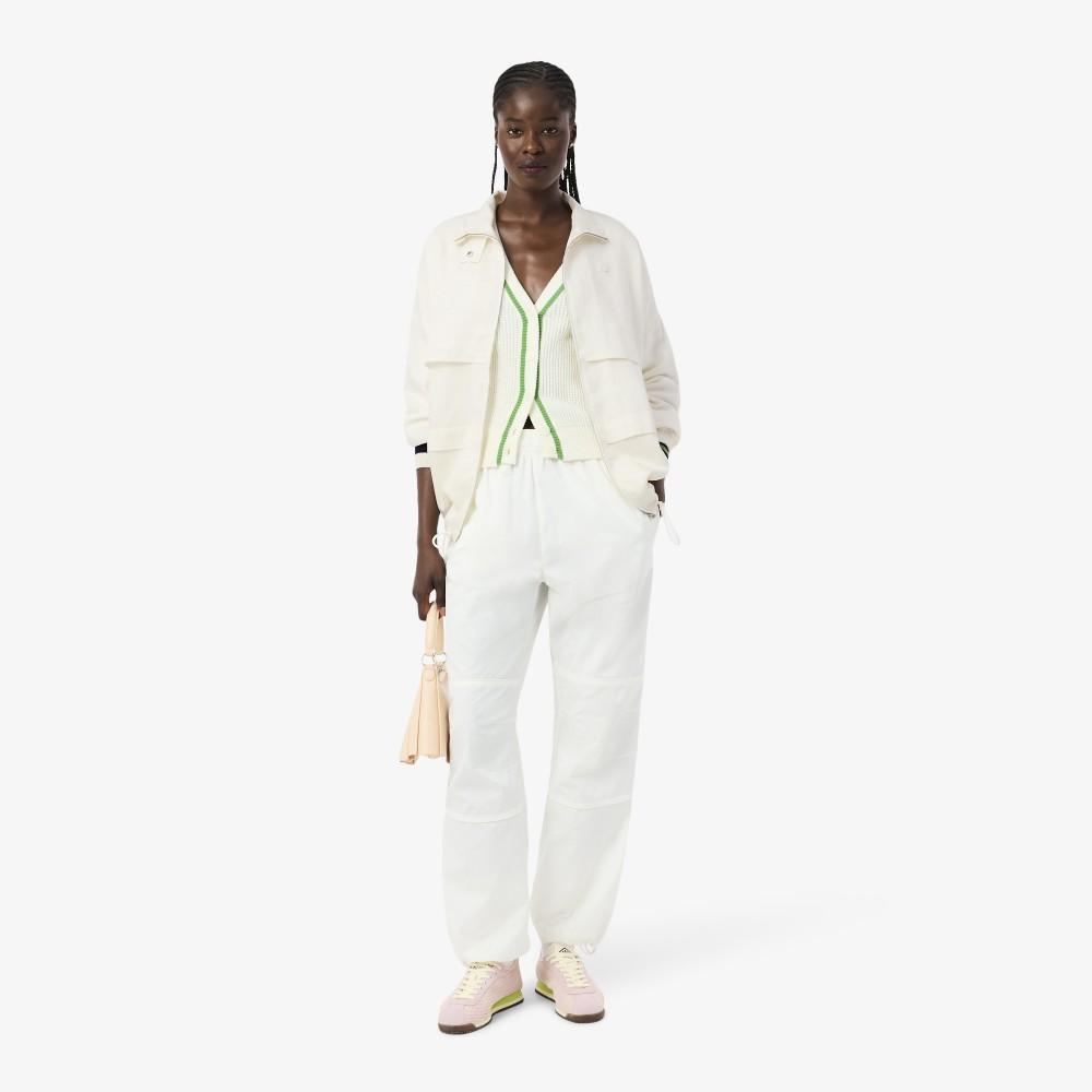 [lacoste] Women's Mixed Linen Track Jacket BF6877-56G70V
