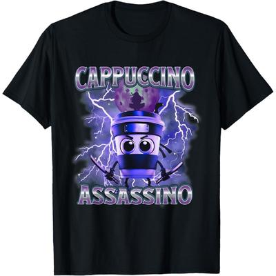 Italian Brainrot Cappuccino Assassino, Funny Cappuccino Meme T-Shirt