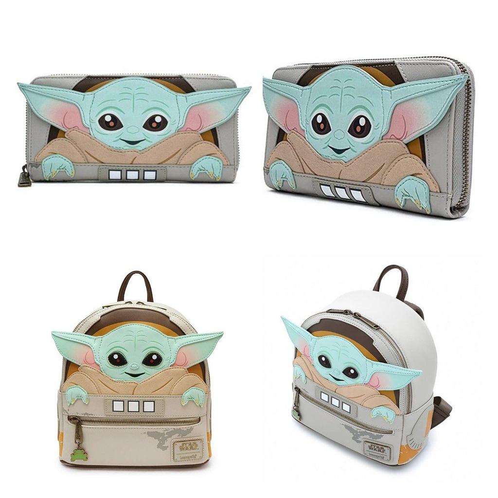 Authentic Leather Star Wars Mandalorian Yoda Baby Backpack For Women And Children