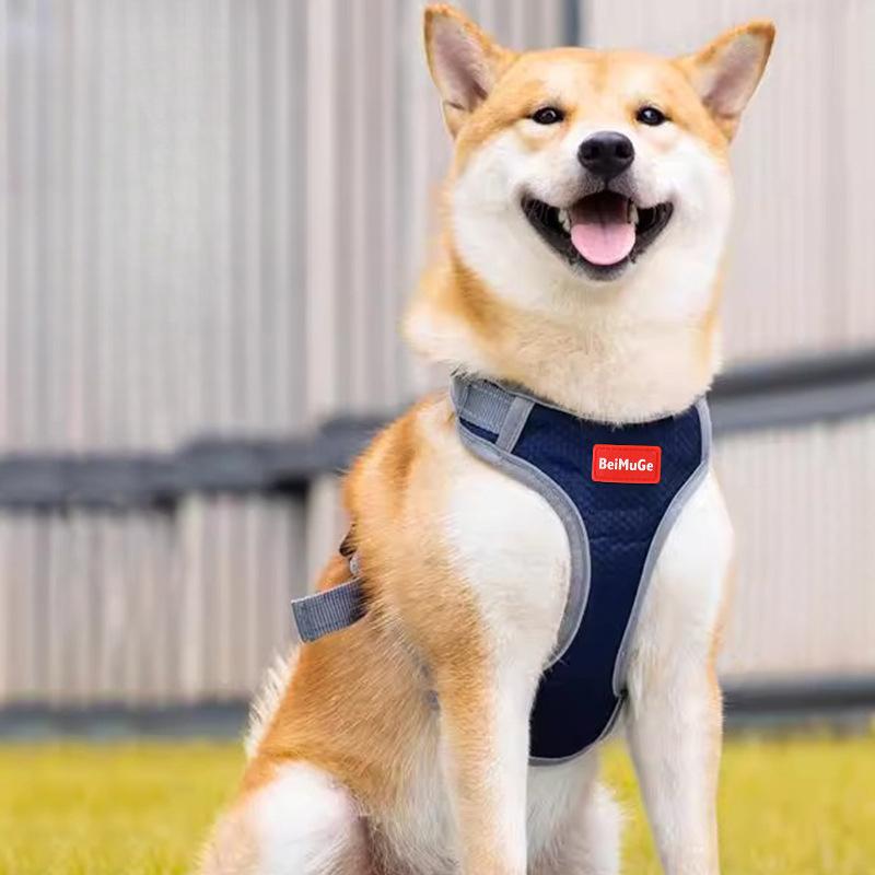 Reflective Medium and Large-sized Dog Leash, Pet Chest and Back Strap, Vest Type Dog Chest and Back Explosion-proof Dog Leash