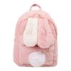 Japanese Cute Rabbit Ear Girl Backpack Women Large-capacity Furry School Bag