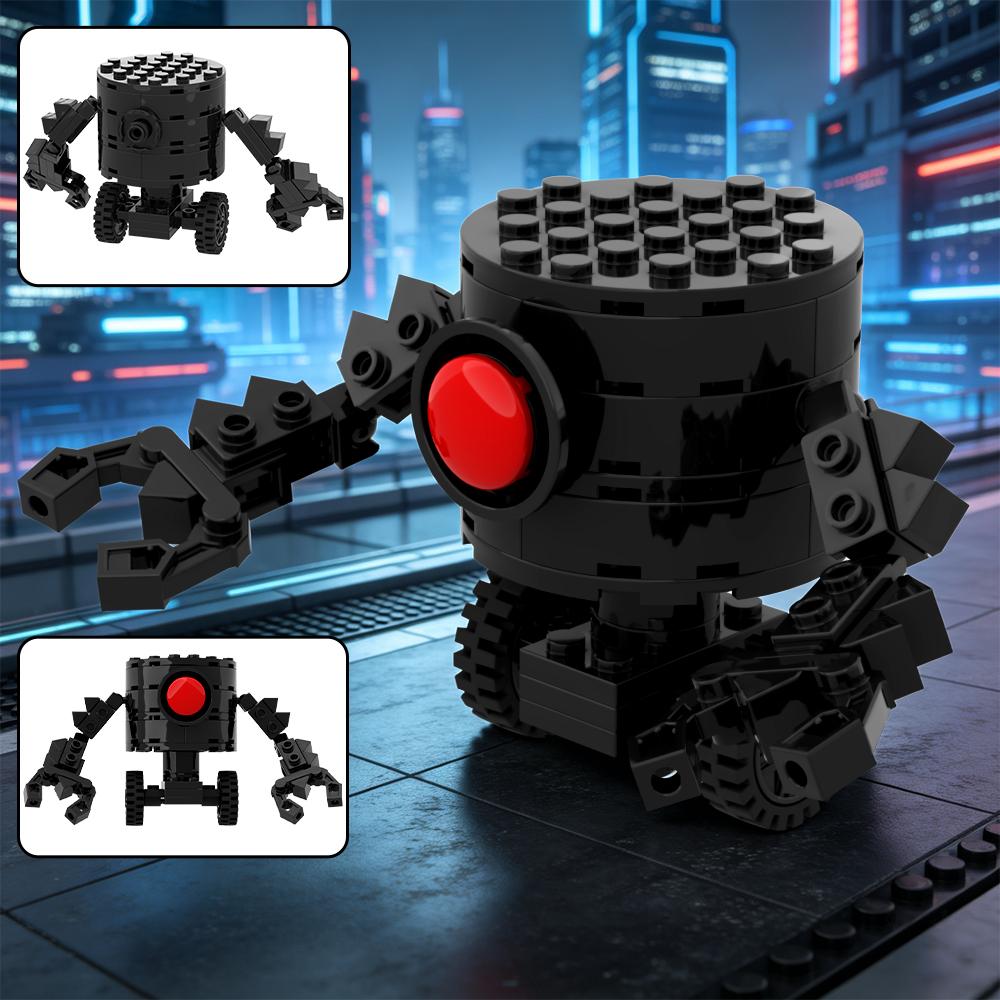 Popular Mechanical Style Robot Series Building Block set, Desktop Ornament for Collection, Multi-Shape Robot Figurine Decoration