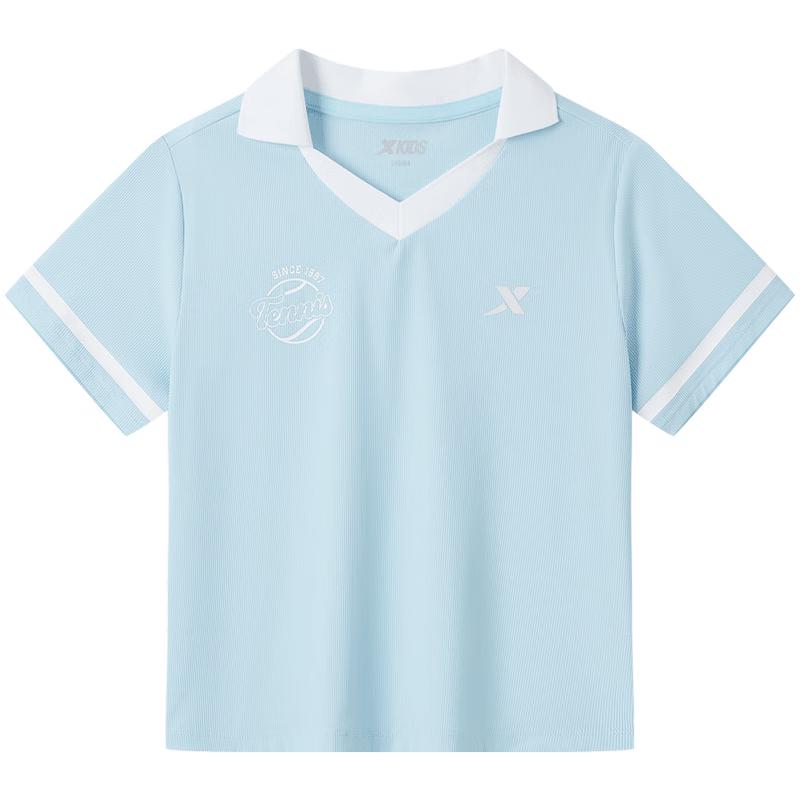 XTEP Girls  Short Sleeve Quick-Dry POLO Shirt 150