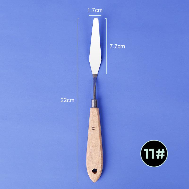 

Beech Handle Large Palette Knife for Gouache, Acrylic, and Oil Painting