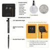 Solar Crystal Ball String Lights 5M/7M/10M/12M Fairy LED Light Outdoor Waterproof Decoration For Christmas Camping Party Lamp