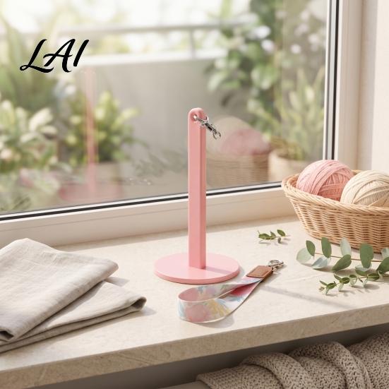Knitting Yarn Stand Portable Wrist Holder Ball Dispenser for Crocheting Knitting Wool Organizer Spinner with Strap Gift Crochet Lovers