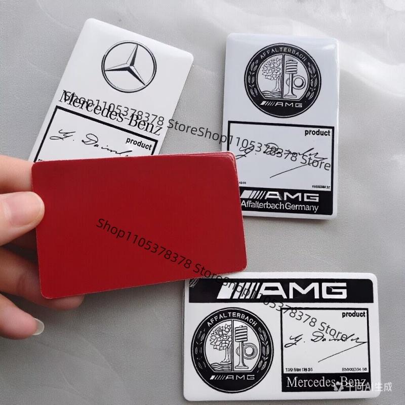 1pcs Car Sticker Metal Side Rear Trunk Badge Sticker For Mercedes Benz A M G W206 W204 W205 W212 W213 W221 W222 W240 W211