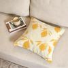 Y-Yellow Lemon Cushion Cover Fabric Soft Furnishing,Pillowcase, Cushion Cover, Sofa Pillow, Home Decoration