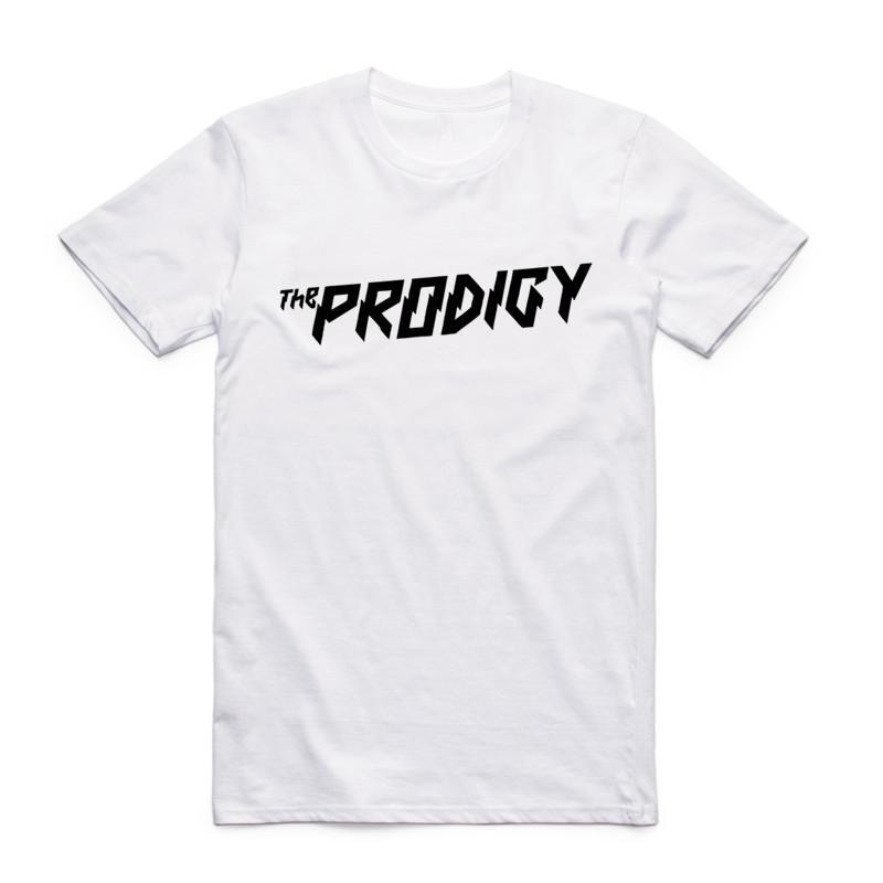 2019 Men Print THE PRODIGY EXPERIENCE White T Shirt THE PRODIGY Metal Rock Band Summer O Neck Short Sleeves T-shirt