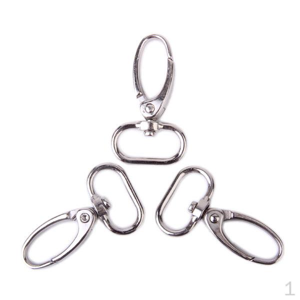 

Pack Of Metal Silvery Curved Lobster Clasps Swivel Trigger Clips Snap