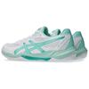 ASICS GEL ROCKET 12 Artificial Leather Comfortable Support Volleyball Shoes Unisex White Green 1073A080-104
